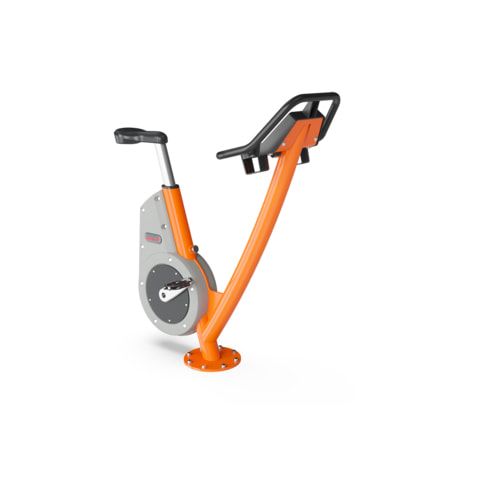 Sport Bike, Cardio, interaktiv, verstellbar auf 13 Sitzhöhen, Elektromotor, Edelstahlkurbel, Q-Faktor 175 mm, 1.180 x 510 x 1.100 mm (HxBxT), Grau