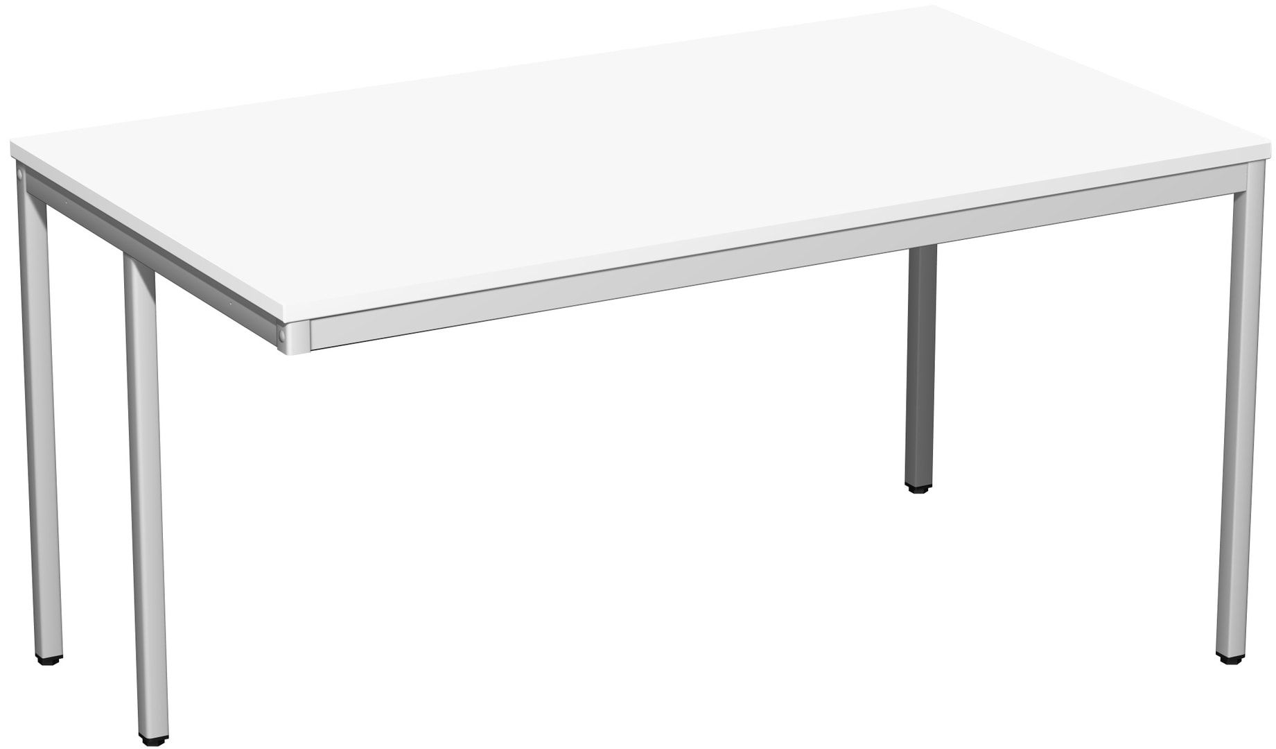 Schreibtisch - 4-Fuß Eco - Bürotisch - 720 x 1.000 x 800 mm (HxBxT) - Gestell lichtgrau - Ahorn