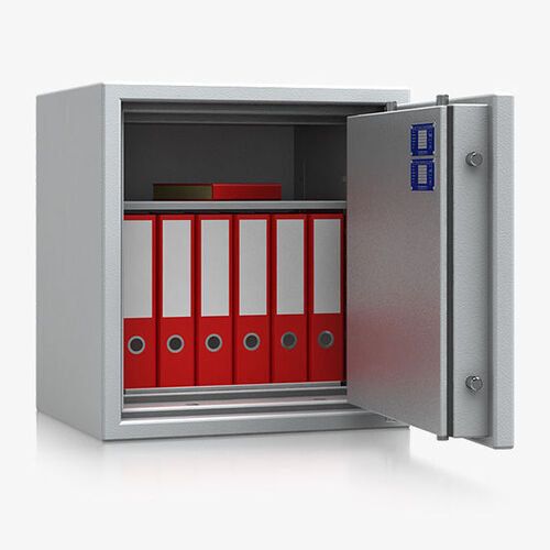 Dokumententresor, Geldschrank, Safe, VdS Klasse 2, 60 Minuten feuerfest, Türen 1-flügelig, 503 x 595 x 497 mm (HxBxT), Farbe lichtgrau (RAL 7035)