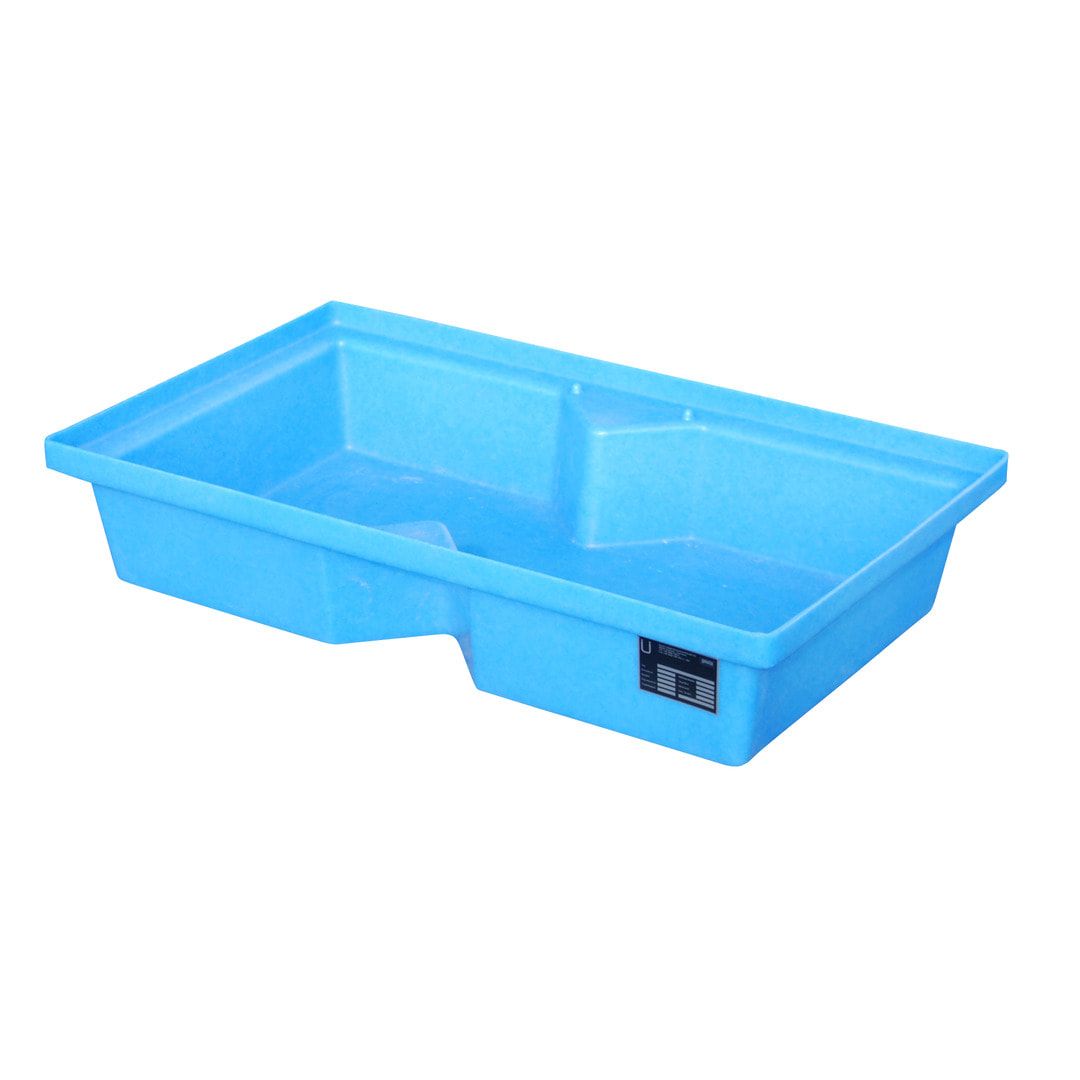 Polyethylen-Kleingebindewanne (PE) für Paletten - 1.000 x 600 mm - 60 l Volumen
