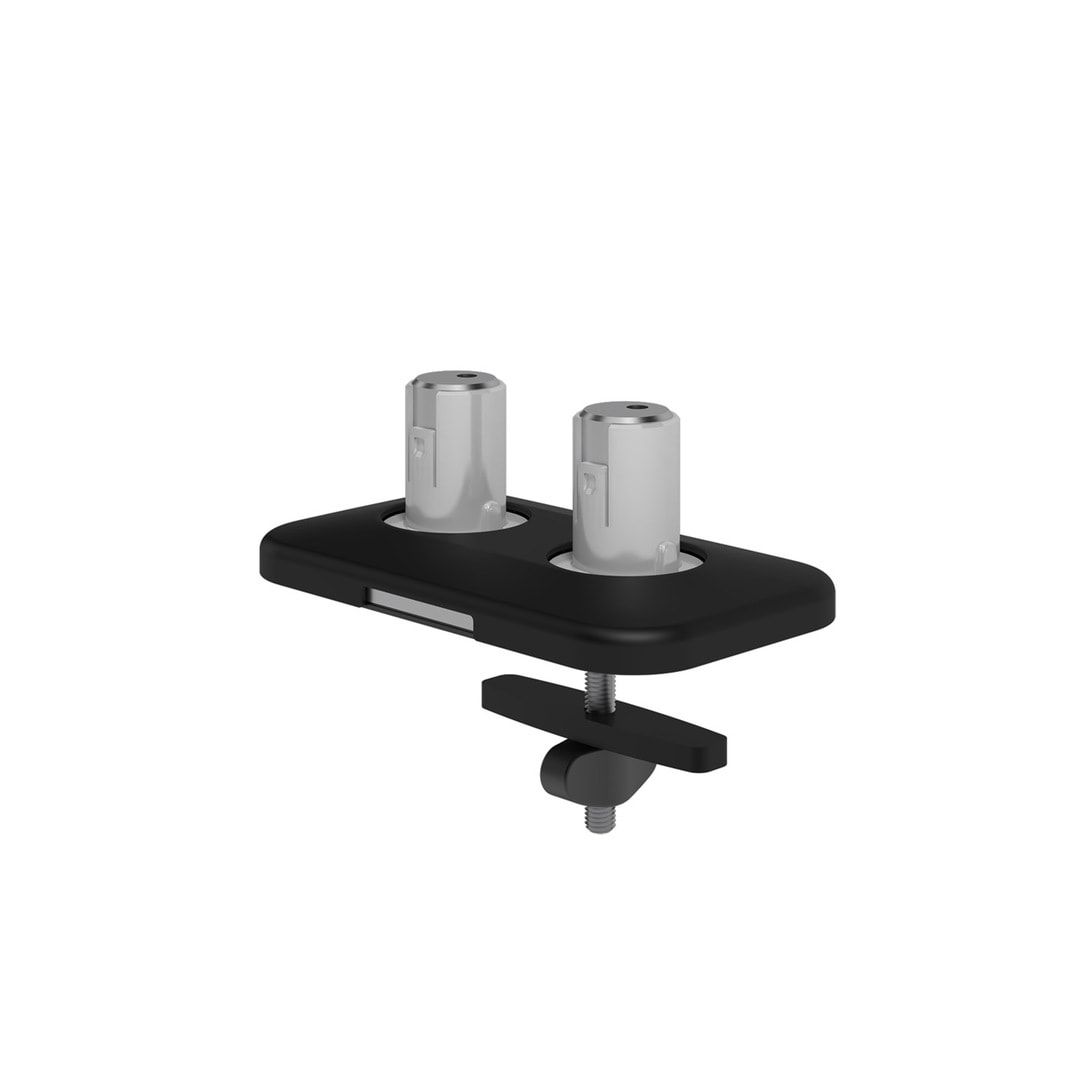 Durchtisch-Befestigung für Viewprime-Monitorhalter für 2 Monitore, Tischplatten mit 5 - 49 mm, Farbe: schwarz