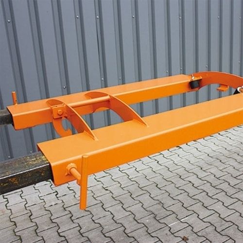 Eichinger Fassgreifer für liegende 220 Liter Sickenfässer, Traglast 300 kg, 125 x 710 x 990 mm (HxBxT), Greifhaken, Farbe: anthrazitgrau (RAL 7016)