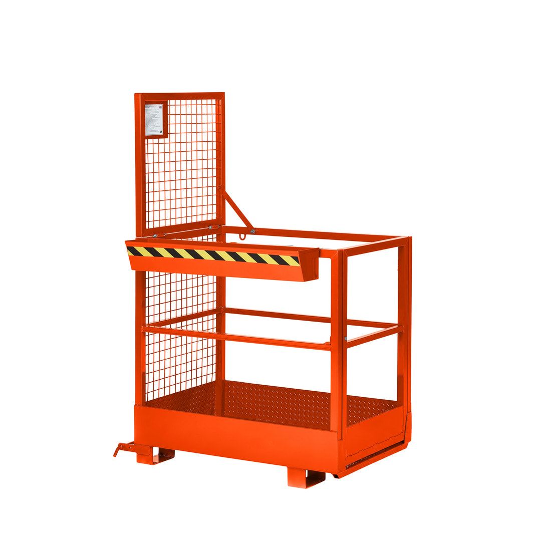 Arbeitskorb für Gabelstapler - Arbeitsbühne - Montagebühne - Staplerkorb - Traglast 300 kg - 1.910 x 800 x 1.200 mm - enzianblau