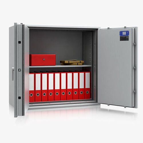 Dokumentensafe, Aktentresor, Geldschrank, Möbeltresor, VdS B S2, 60 Min feuerfest, Tür 2-flügelig, 1.045 x 1.128 x 506 mm (HxBxT), Farbe lichtgrau