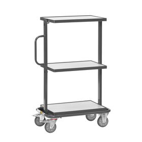 Fetra - ESD-Etagenwagen für Eurokästen - 3 Etagen - Tragkraft 200 kg - 1.178 x 455 x 821 mm (HxBxT)