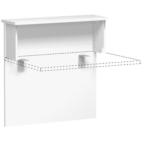 Anbau Thekenelement, Anbaumodul, 25 mm Dreischicht-Feinspan, 1.025 x 1.000 x 300 mm (HxBxT), Dekor Ahorn