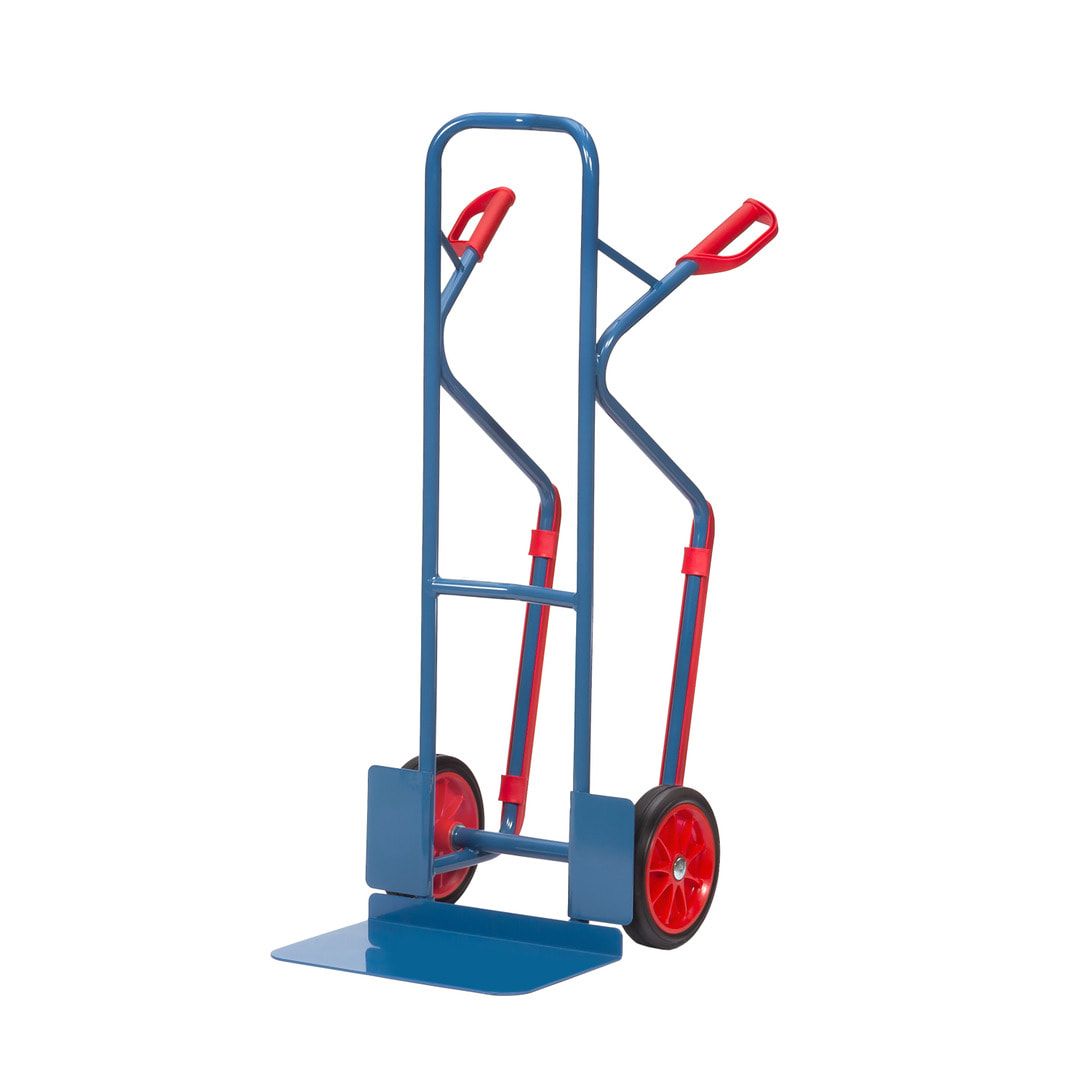 Fetra - Alukarre - 200 kg - Schaufel 480 x 300 mm (BxT) - Kunststoff-Gleitkufen - Luftbereifung