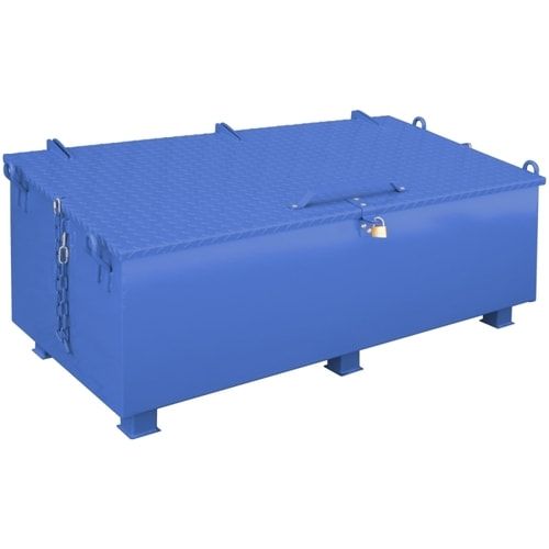 Eichinger Werkzeugkiste für Stapler und Kran, Volumen: 300 l, Stahlblech, 800 x 610 x 1.120 mm (HxBxT), Unterfahrhöhe: 100 mm, Farbe: anthrazitgrau