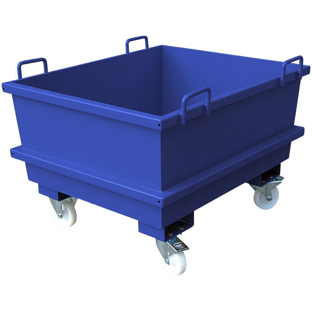 Eichinger Universal Container für Kran und Stapler, Volumen 1.000 l, Tragkraft 2.000 kg, 1.300 x 1.210 x 1.040 mm (HxBxT), Farbe enzianblau (RAL 5010)