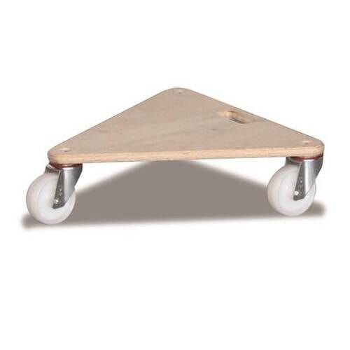 Möbelroller - 2 Stück - (HxBxT) 145 x 540 x 540 - 200 kg Traglast - Vollgummibereifung