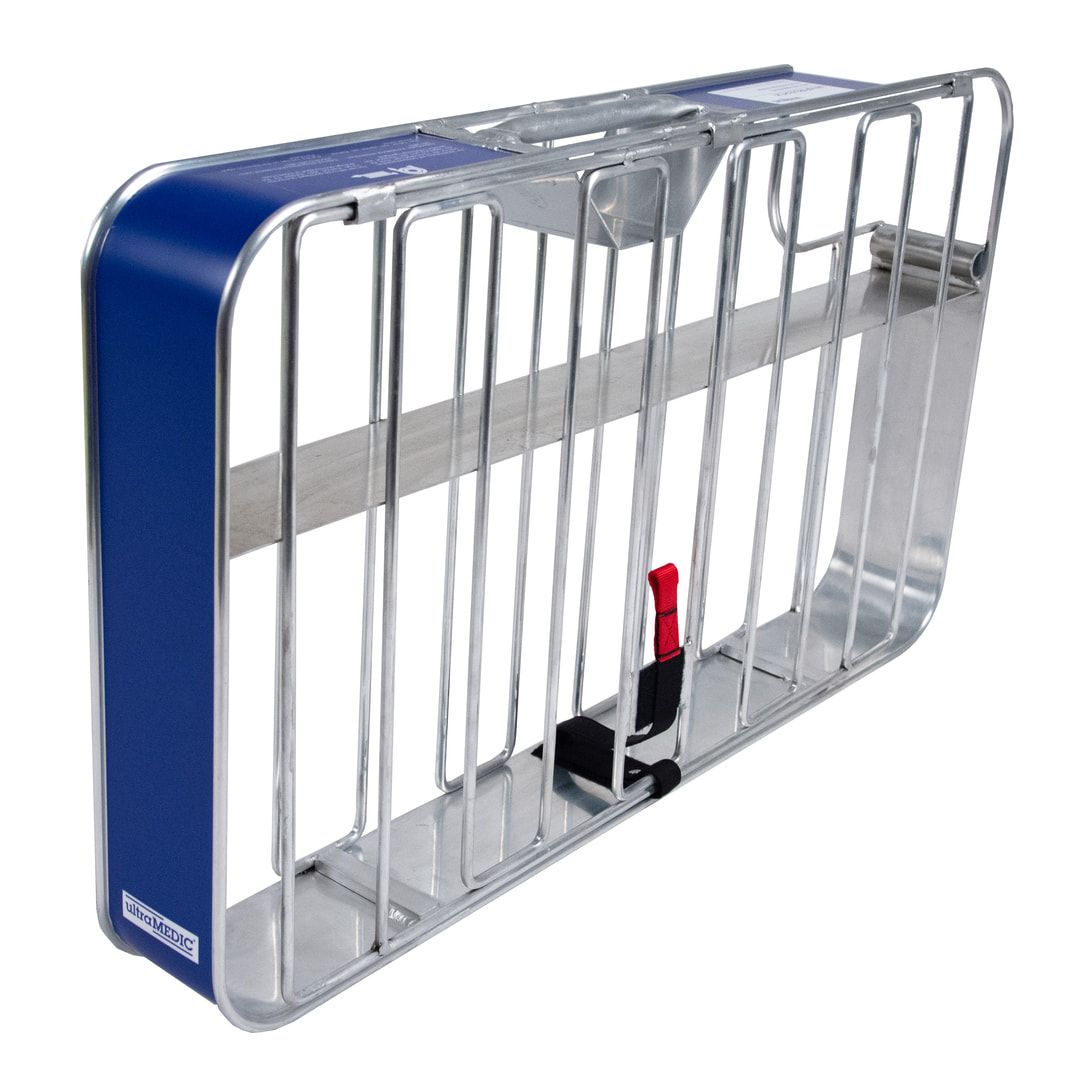 ultraMEDIC Schlauchpaketkorb, Schlauchtragekorb, für B-Schläuche, 510 x 870 x 150 mm (HxBxT), individuelle Kennzeichnung, Farbe blau