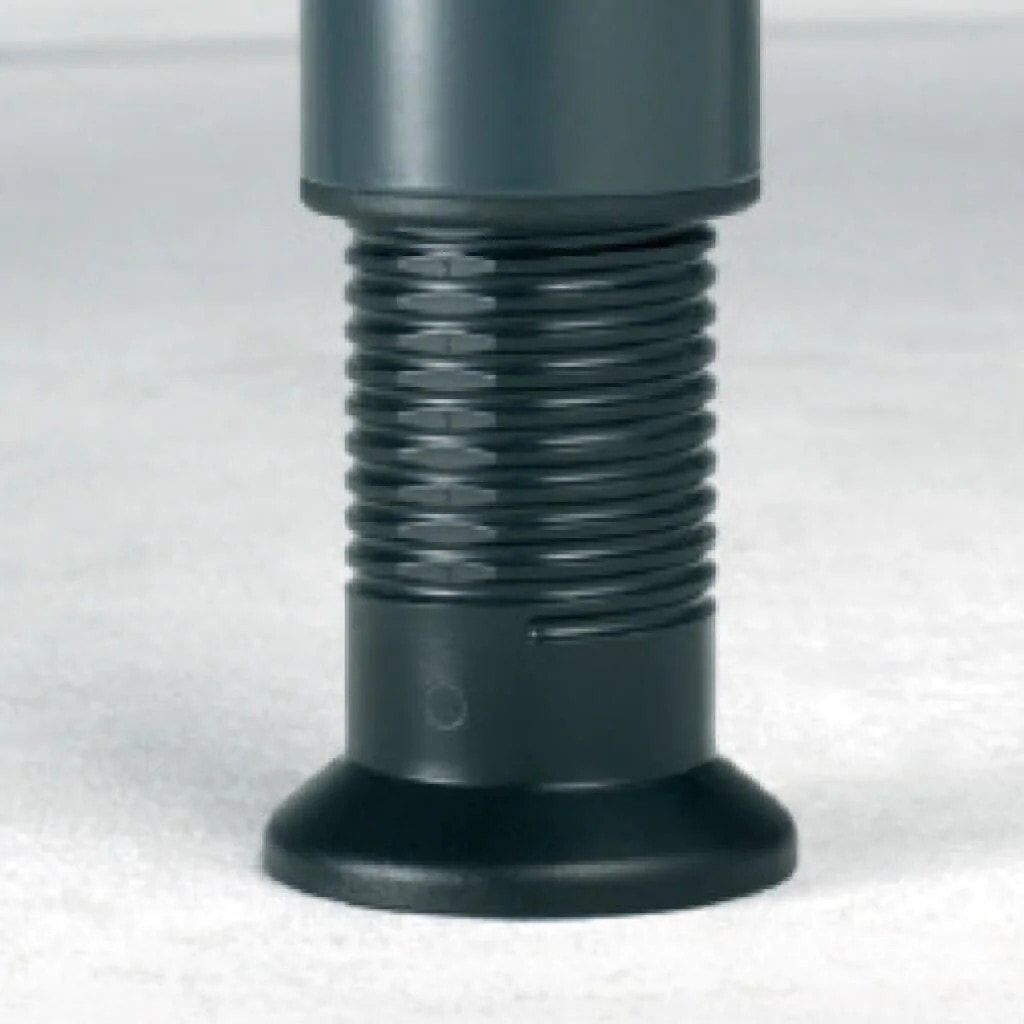 Einzelstützfuß Rundrohr, höhenverstellbar 655-775mm, Durchmesser 60mm, anthrazit