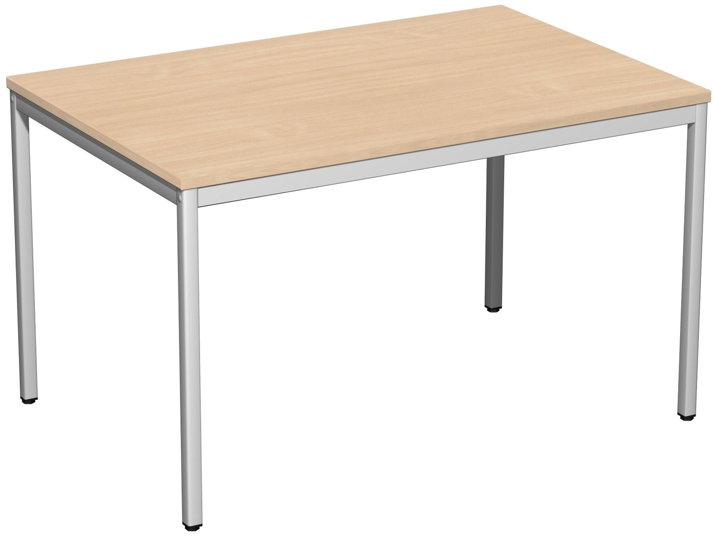 Schreibtisch - 4-Fuß Eco - Bürotisch - 720 x 1.000 x 800 mm (HxBxT) - Gestell lichtgrau - Ahorn