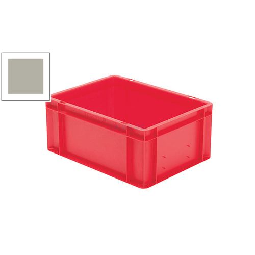 Eurobox - Eurokasten - Volumen 15 l - Boden und Wände geschlossen - 175 x 300 x 400 mm (HxBxT) - VE 4 Stk. - blau