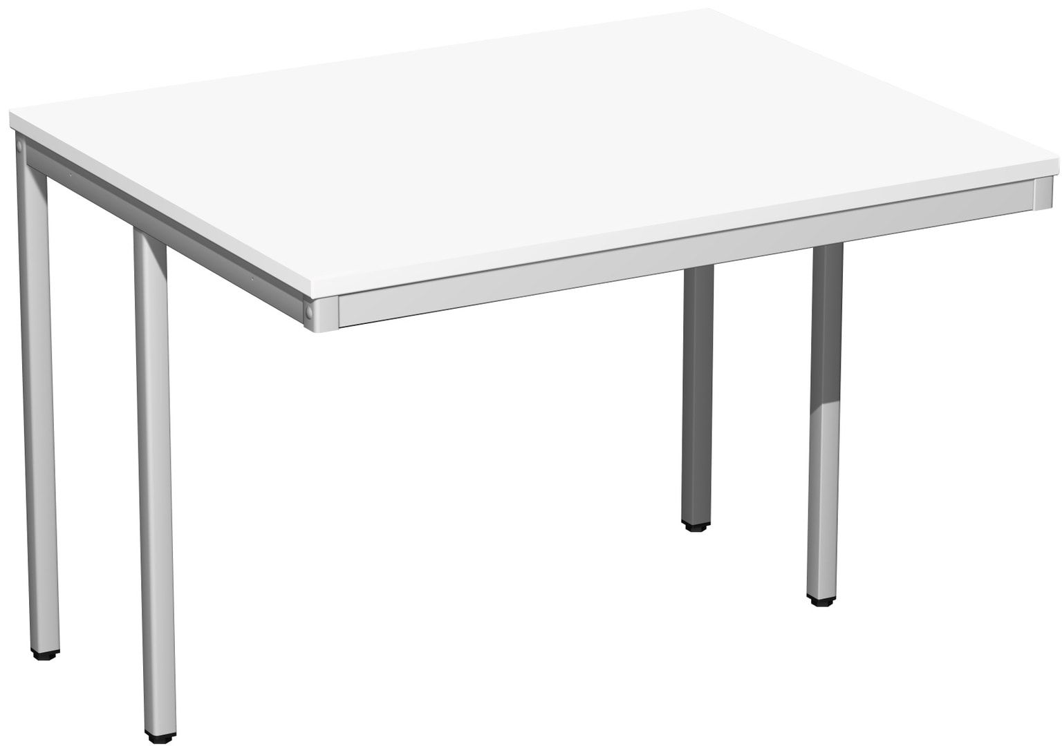 Schreibtisch - 4-Fuß Eco - Bürotisch - 720 x 1.000 x 800 mm (HxBxT) - Gestell lichtgrau - Ahorn