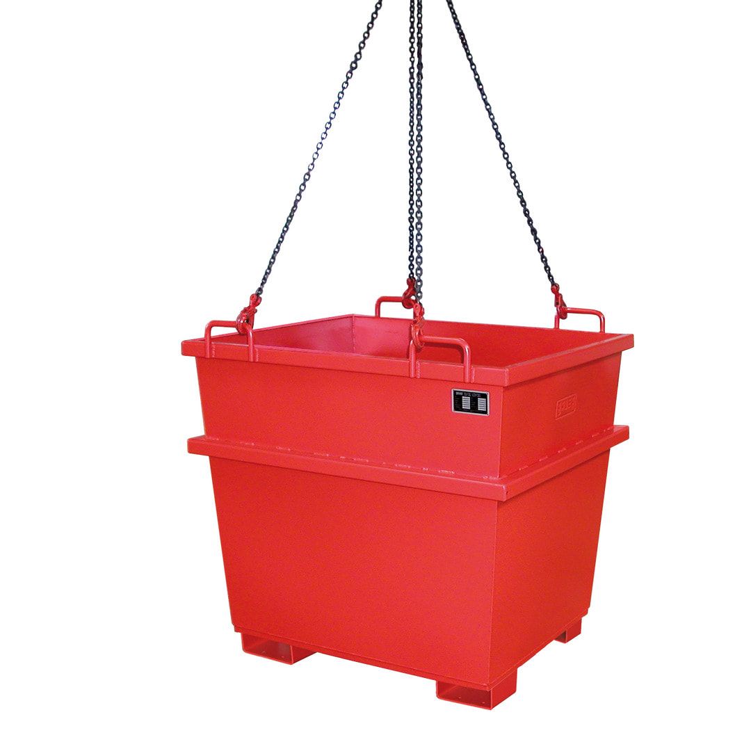 Container - konisch - Volumen 1.000 l - Traglast 2.000 kg - feuerrot