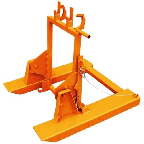 Mülltonnenkipper für Gabelstapler geeignet für 240 Liter Tonne, Selbstkipper, Seilzug, Kettensicherung, Traglast 600 kg, Farbe anthrazitgrau