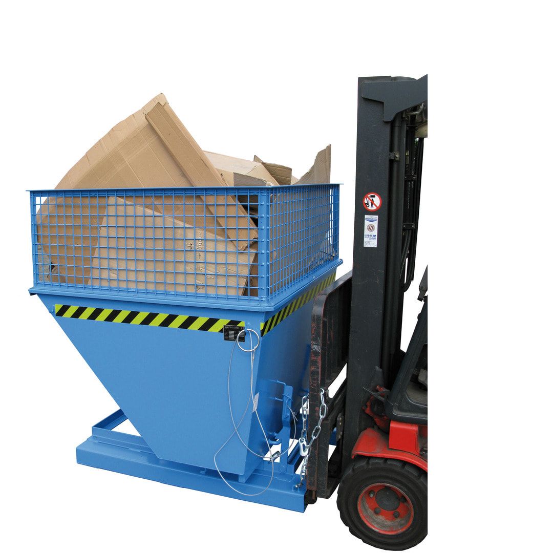 BAUER Muldenkippbehälter - 500 l Volumen - 1.000 kg - feuerverzinkt