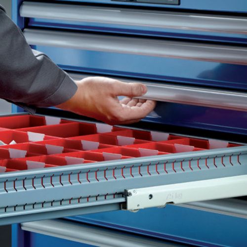Lista Schubladenschrank - 14.252.010 - 850x564x572 mm (HxBxT) - 7 Schubladen - 75 kg - Key Lock - lichtblau (RAL 5012)