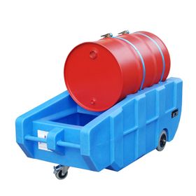 Polyethylen-Auffangwanne - fahrbar - für ein 200-l-Fass