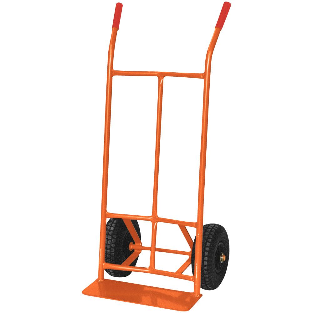 Eichinger Sackkarre - Traglast 300 kg - 1.110 x 510 x 300 mm (HxBxT) - Luftreifen - optional Vollgummireifen - Farbe reinorange (RAL 2004)