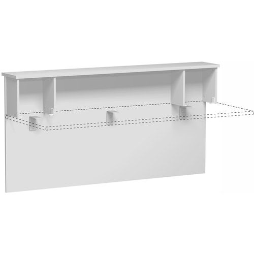 Anbau Thekenelement, Anbaumodul, Fachseiten, 25 mm Dreischicht-Feinspan, 1.025 x 1.800 x 300 mm (HxBxT), Dekor Ahorn