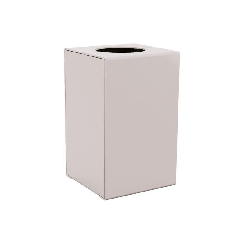 Abfalleimer aus Stahl - 120 l - 750 x 450 x 450 mm (HxBxT) - Verankerungsstäbe - Farbe enzianblau