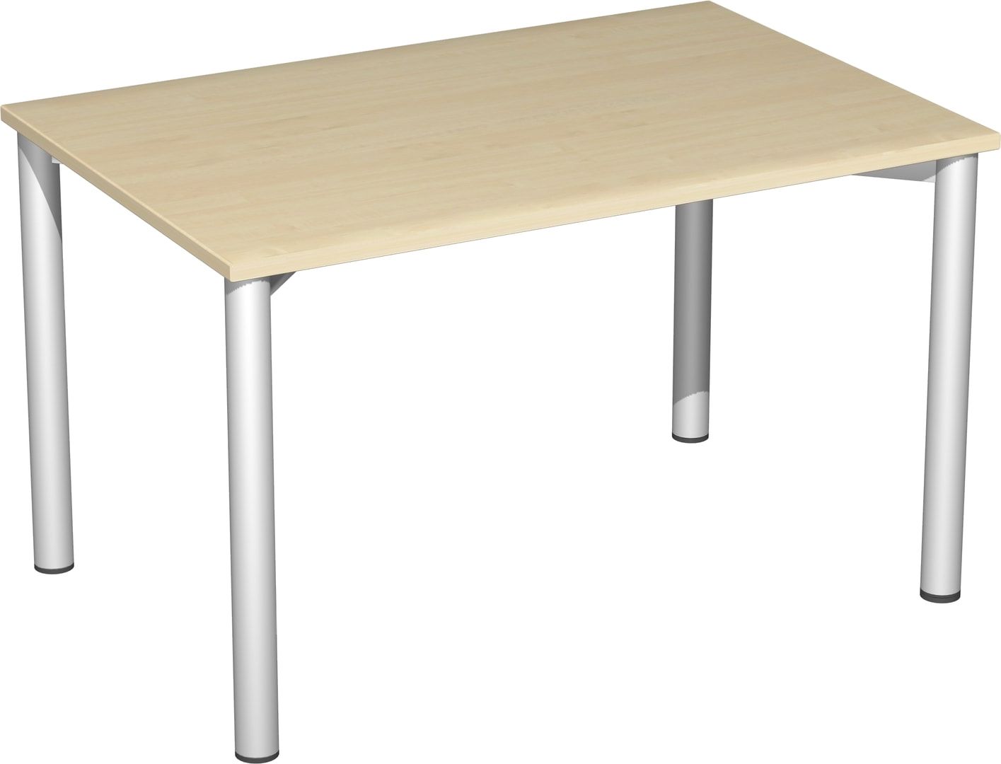 Schreibtisch - 4-Fuß Flex - Bürotisch - 720 x 1.200 x 600 mm (HxBxT) - Gestell anthrazit - Ahorn