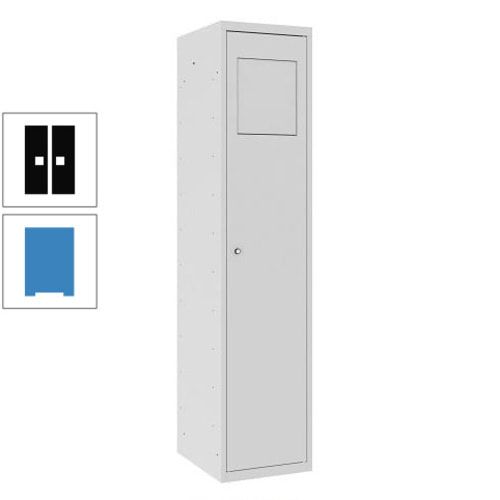 Wäschesammelschrank, Wäscheschrank, Einwurfklappe, Beutelhalter, 1.800 x 400 x 500 mm (HxBxT), Korpus anthrazitgrau, Front anthrazitgrau