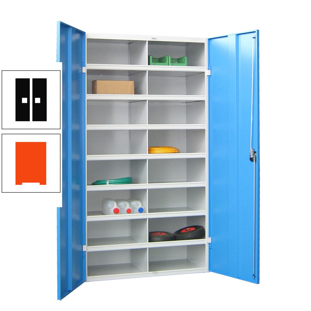 Aktenschrank - Fächerschrank - Sortierstation - 16 Fächer - Büroschrank - Dokumentenablage - 1.800 x 1.000 x 530 mm (HxBxT) - anthrazitgrau
