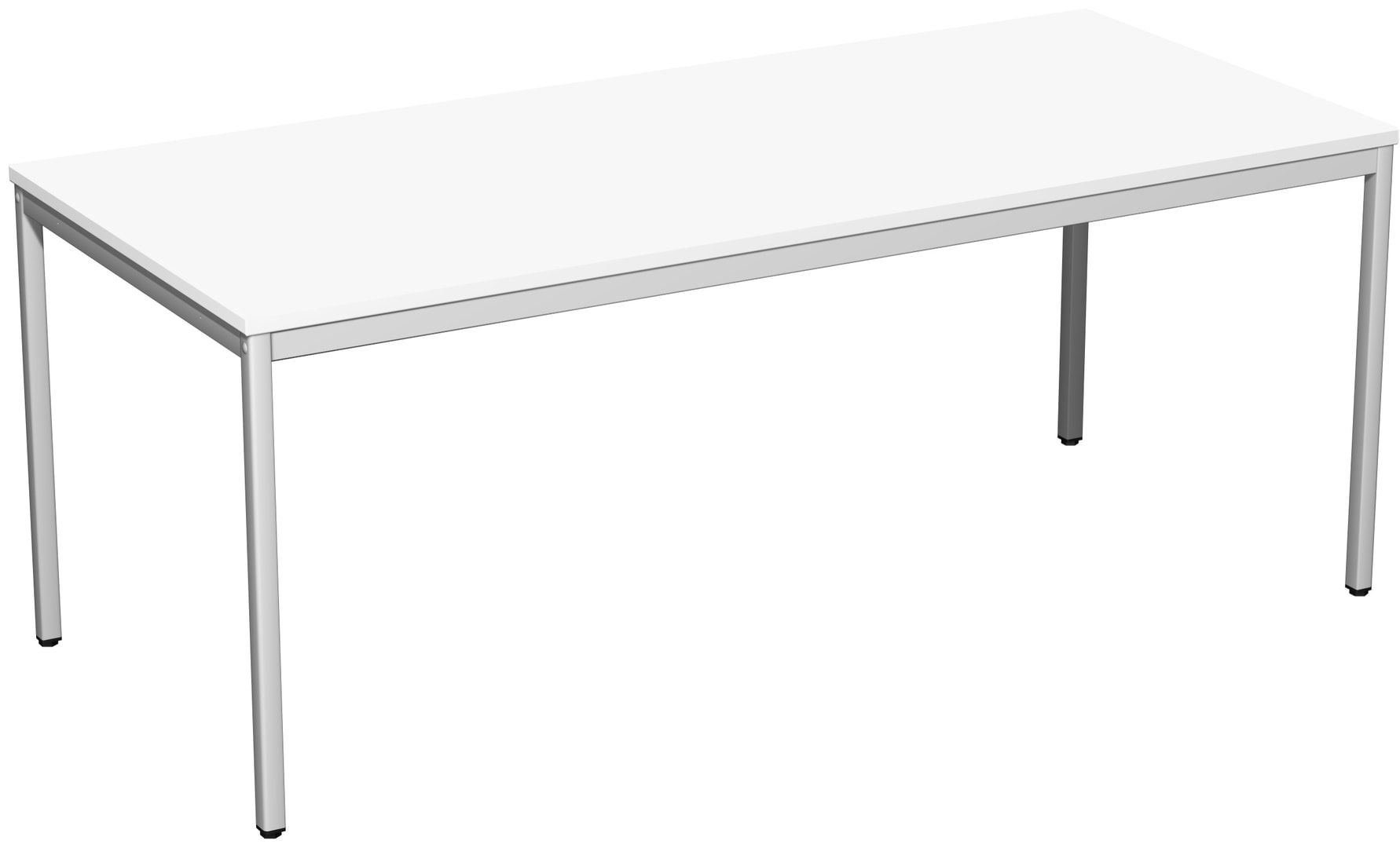 Schreibtisch - 4-Fuß Eco - Bürotisch - 720 x 1.000 x 800 mm (HxBxT) - Gestell lichtgrau - Ahorn