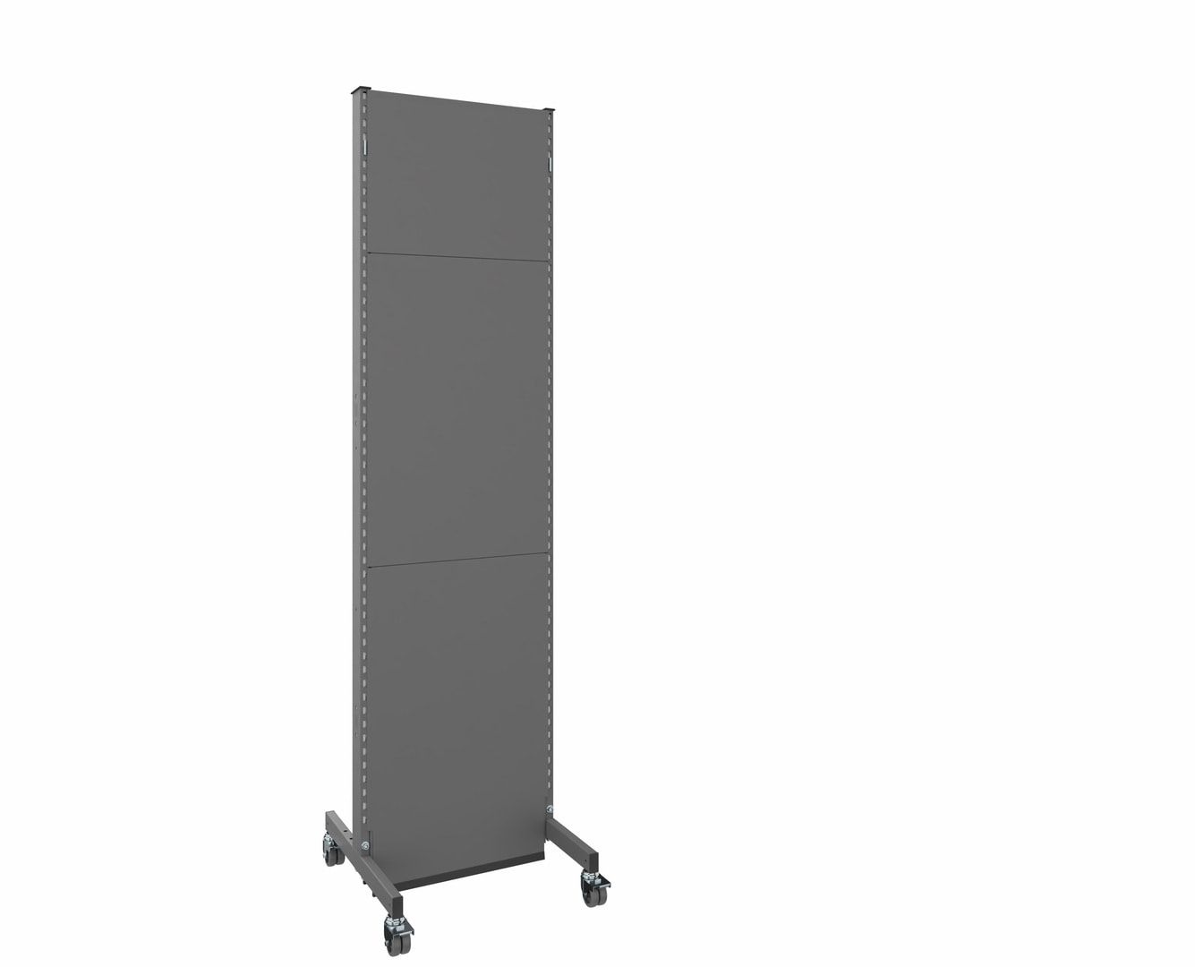 OTTOKIND Mobile Akustikwand, Grundfeld, 2.000 x 655 x 740 mm (HxBxT), Front Glattblech, Rückseite Lochblech, Rollen,Brandschutzklasse B1, Schallschutz