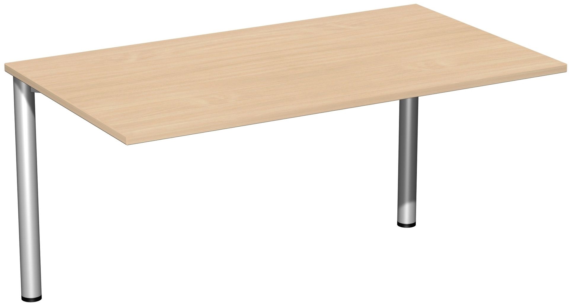 Schreibtisch - 4-Fuß Flex - Bürotisch - 720 x 1.000 x 800 mm (HxBxT) - Gestell anthrazit - Ahorn