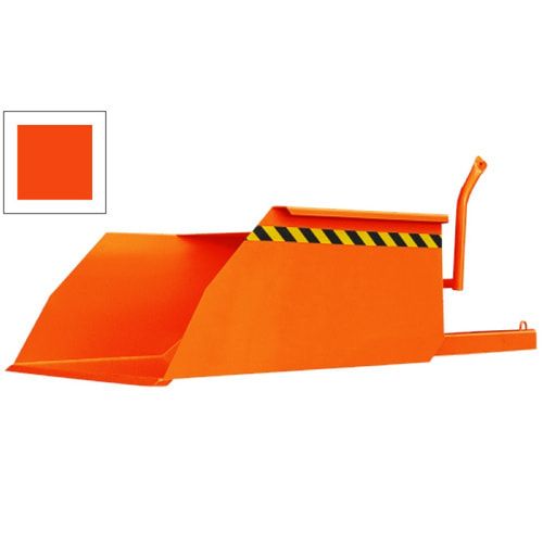 Eichinger Stapler-Schaufel, Seilzug, Volumen 1.000 l, Traglast 3.000 kg, Maße 650 x 1.300 x 3.000 mm, Farbe anthrazitgrau (RAL 7016)