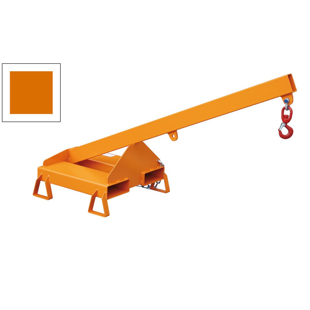 BAUER Lastarm - 1.000 kg - Länge 1.600 mm - 2 Abstände möglich - geneigt - feuerrot