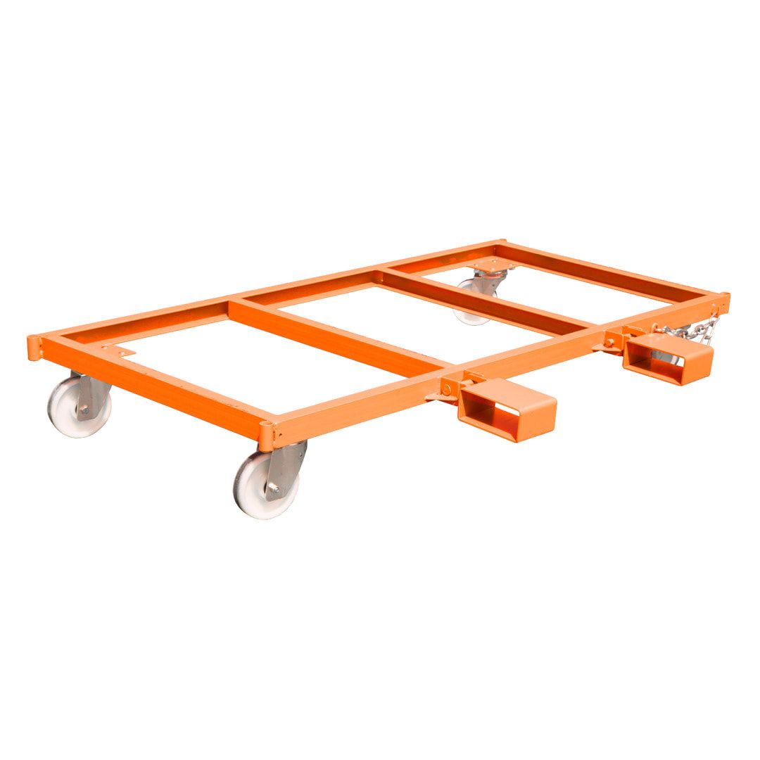 Langgutseitenwagen - Traglast 1.350 kg - Einfahrtaschen klappbar - 730 x 1.300 x 2.070 mm (HxBxT) - feuerrot