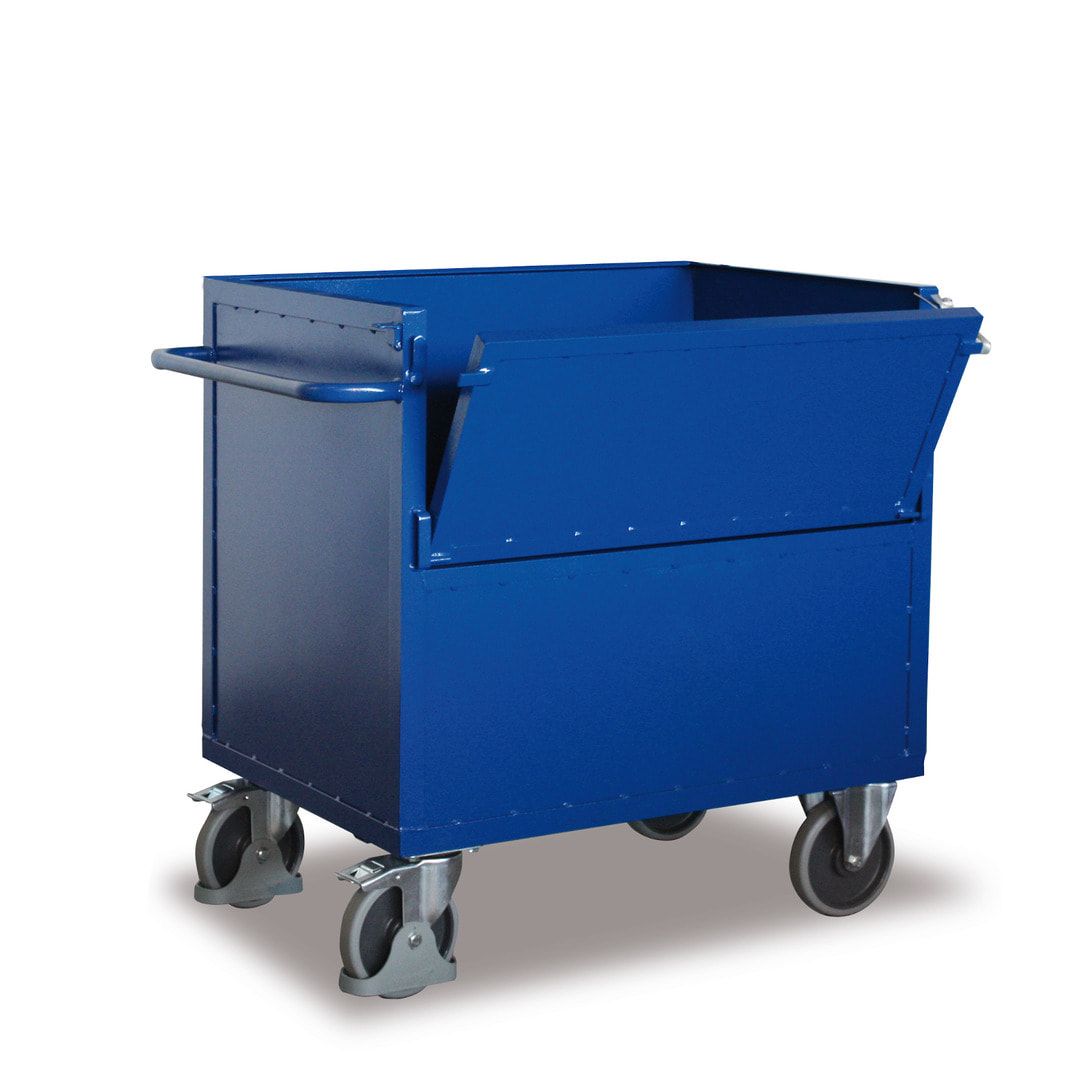 Blechkastenwagen mit Deckel - Ladefläche 690 x 990 mm - Traglast 500 kg