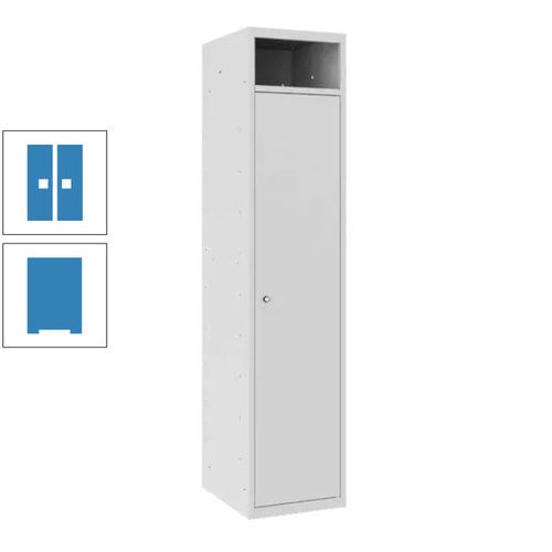 Wäschesammelschrank, Wäscheschrank, Einwurfschlitz, Zylinderschloss, 1.800 x 400 x 500 mm (HxBxT), Korpus anthrazitgrau, Front anthrazitgrau