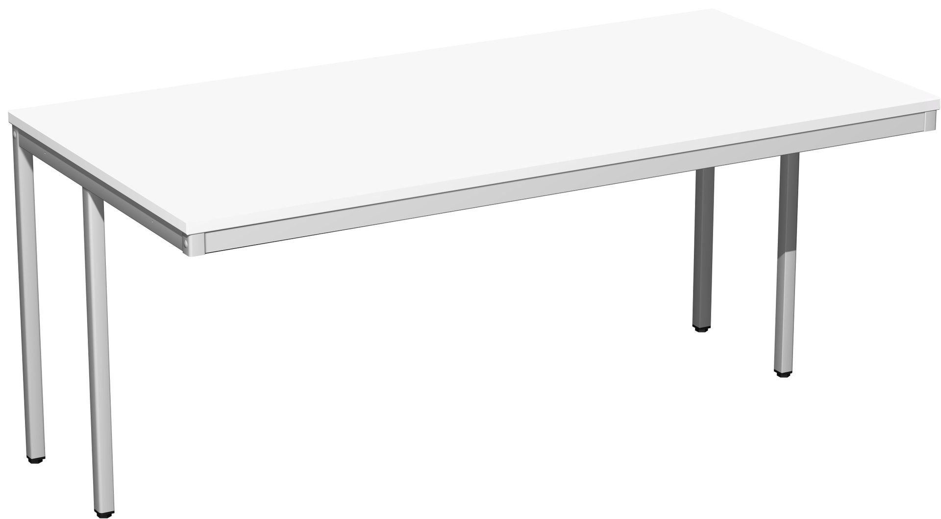 Schreibtisch - 4-Fuß Eco - Bürotisch - 720 x 1.000 x 800 mm (HxBxT) - Gestell lichtgrau - Ahorn