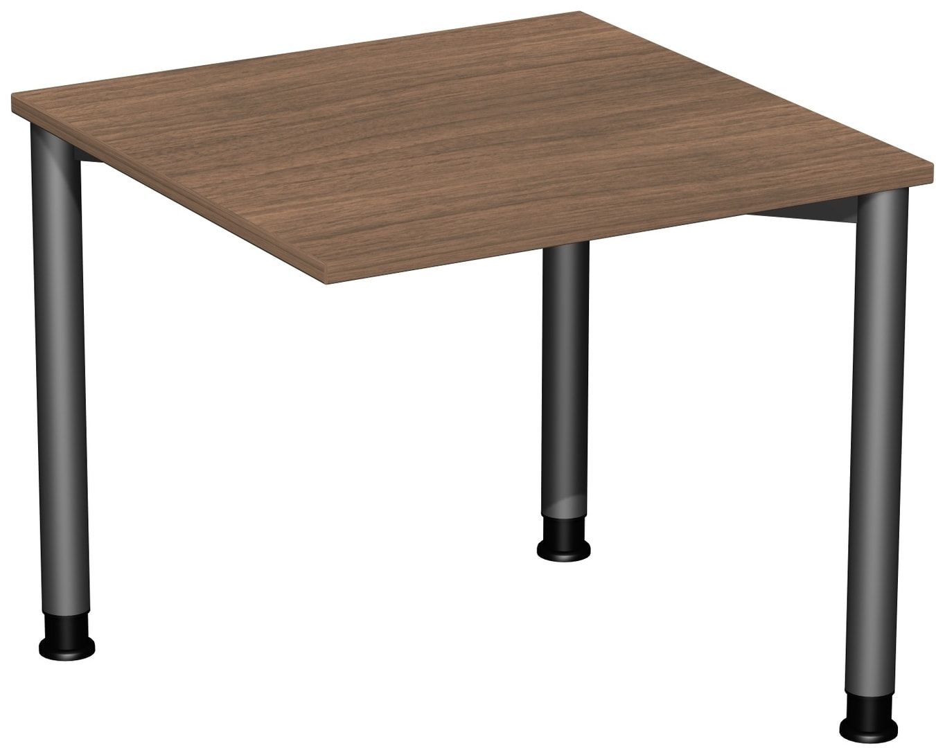 Schreibtisch - 4-Fuß Flex - Bürotisch - Höhe 680-800 mm - 1.200 x 600 mm (BxT) - Gestell anthrazit - Ahorn