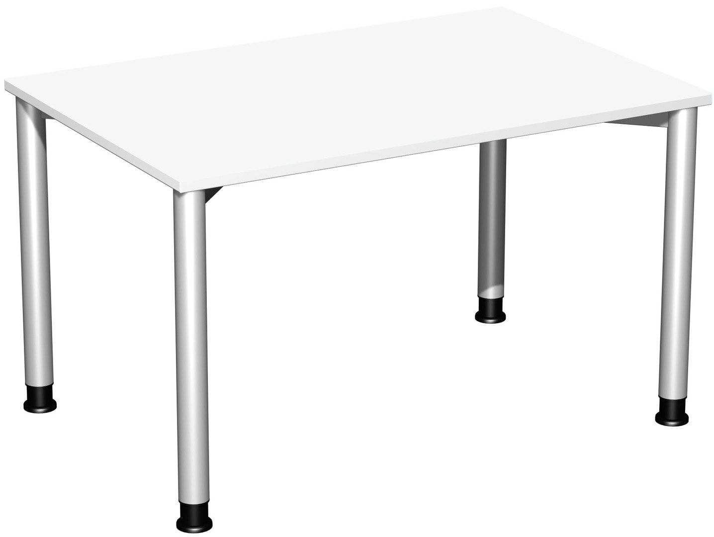 Schreibtisch - 4-Fuß Flex - Bürotisch - Höhe 680-800 mm - 1.200 x 600 mm (BxT) - Gestell anthrazit - Ahorn