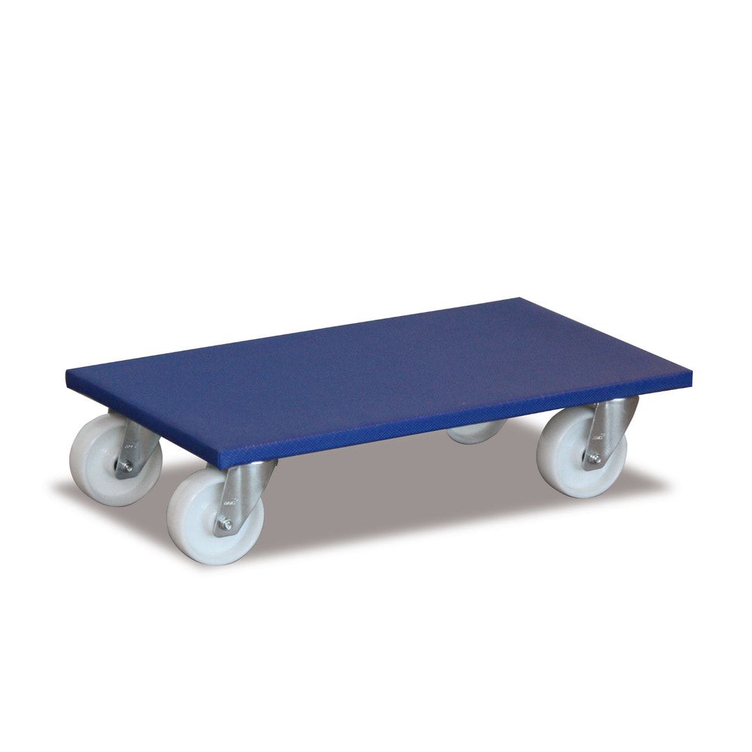 Möbelroller - 2 Stück - 145 x 300 x 600 mm (HxBxT) - Traglast 300 kg - Vollgummireifen