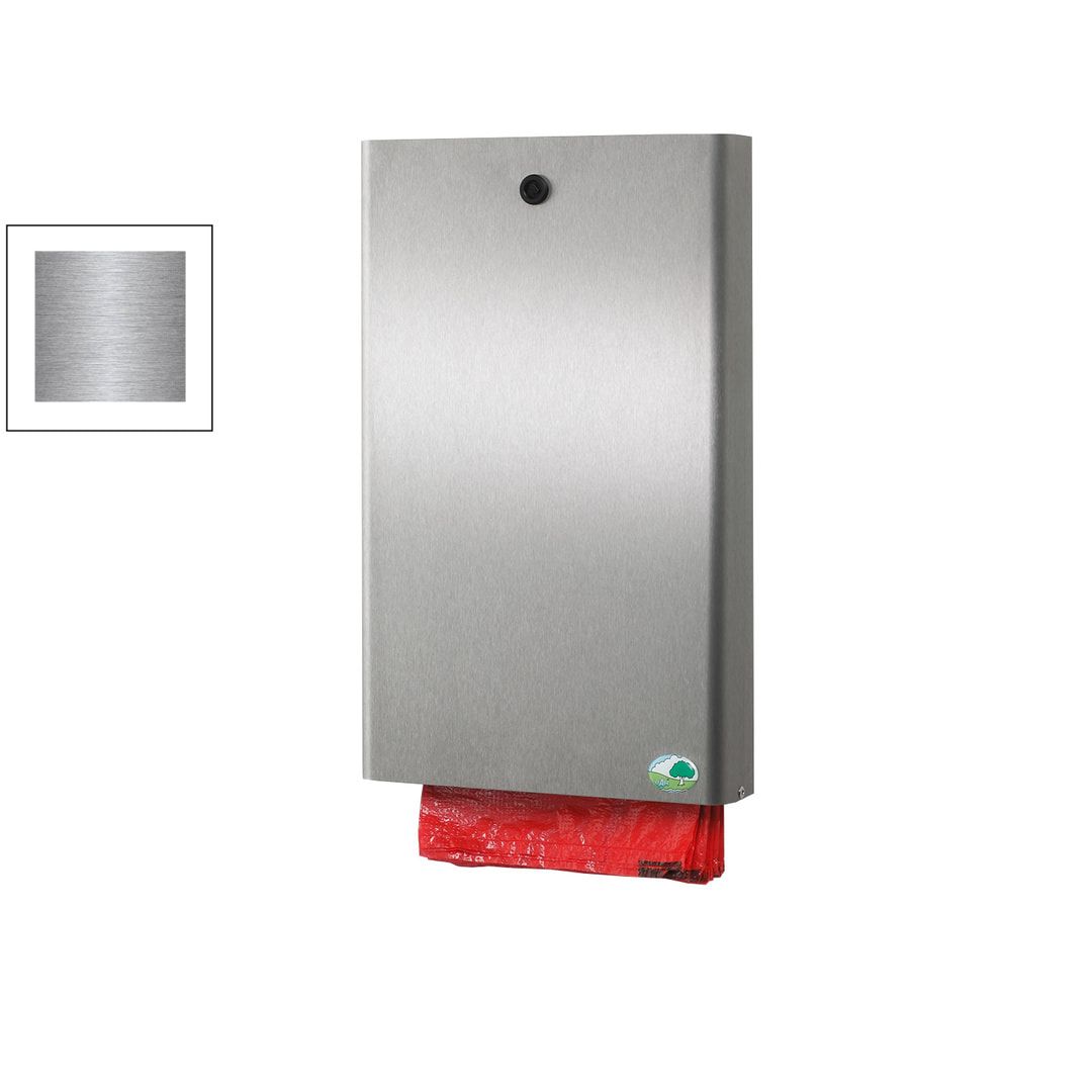 Hundekotbeutelspender - für 200 Beutel - Wand- oder Pfostenbefestigung - Edelstahl