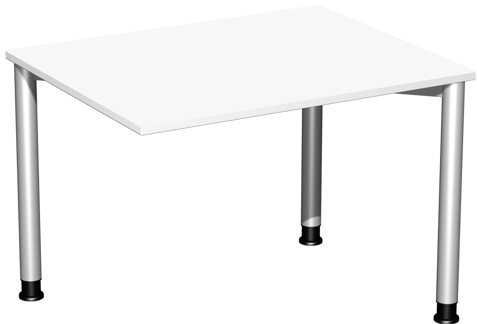 Schreibtisch - 4-Fuß Flex - Bürotisch - Höhe 680-800 mm - 1.000 x 800 mm (BxT) - Gestell anthrazit - Ahorn