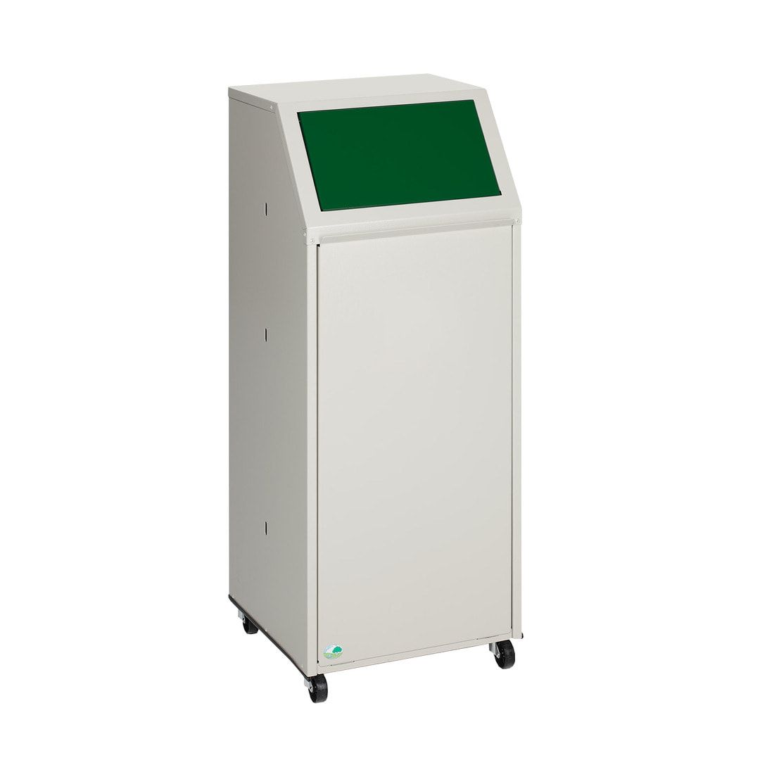 Wertstoffsammelgerät - fahrbar - 39 l - 800 x 400 x 400 mm (H x B x T) - Korpus kieselgrau - Einwurfklappe anthrazit - Abfallbehälter