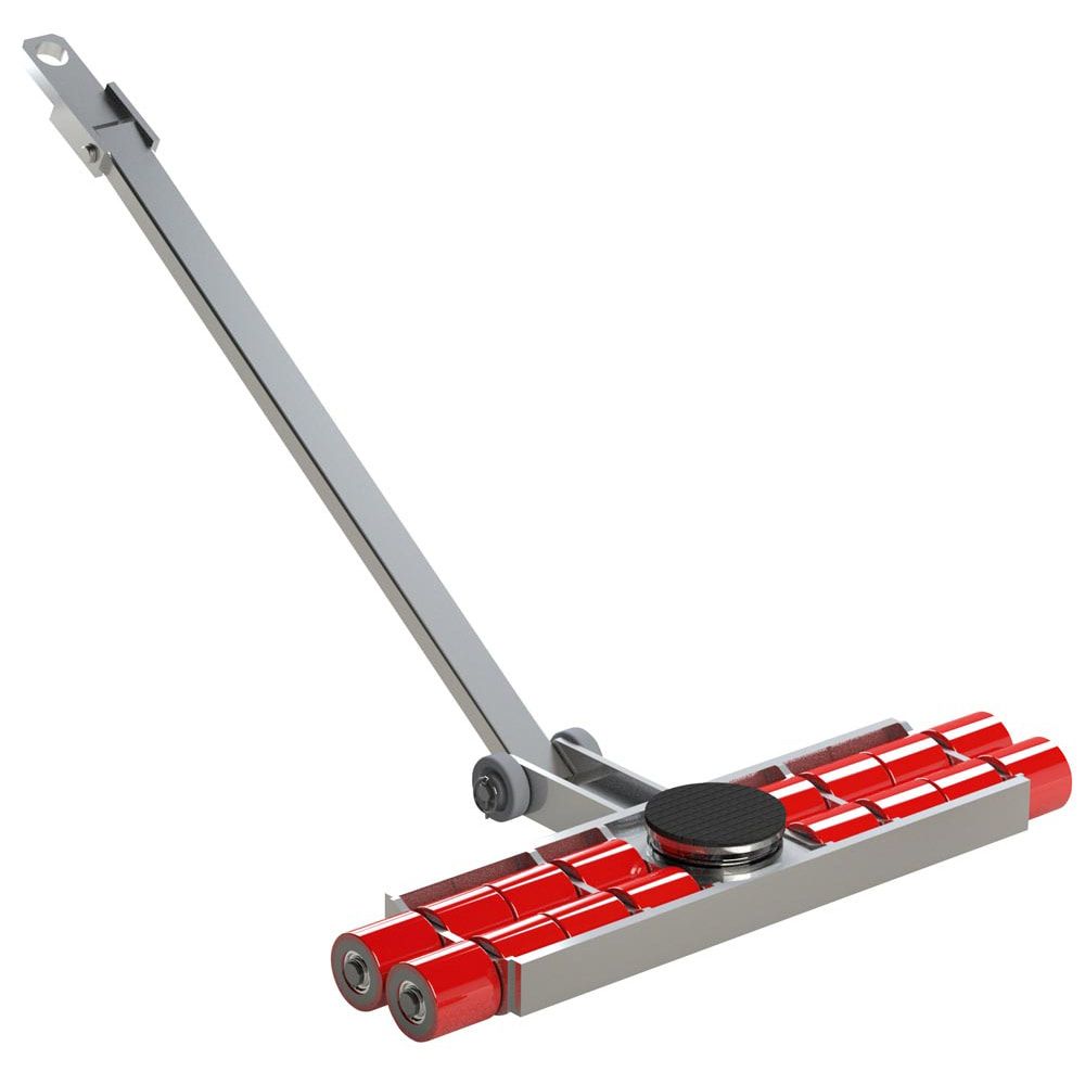 Transportfahrwerk mit Deichsel - Lenkwerk - Schwerlastrollen - Traglast 12.000 kg - Unterfahrhöhe 110 mm