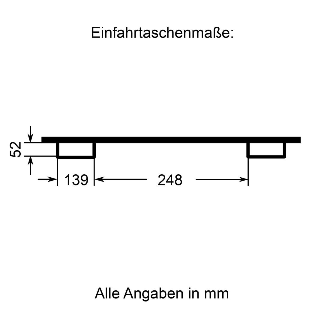 Gabelschutzbalken - reflektierende Warnfolie - 150 x 1.000 x 200 mm (HxBxT)