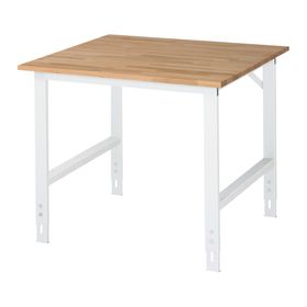 Arbeitstisch - höhenverstellbar 760 - 1.080 mm - 1.000 x 1.000 mm (BxT) - Traglast 500 kg - Buche - Farbe wählbar