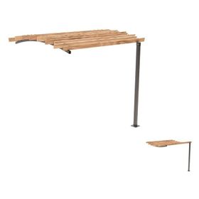 Pergola Fronterweiterung 2, Kiefer druckimprägniert Klasse 4, Stahlrohr 80x80 mm, 2.910 x 2.520 x 3.020 mm (HxBxT) fvz, beschichtet, Farbe wählbar