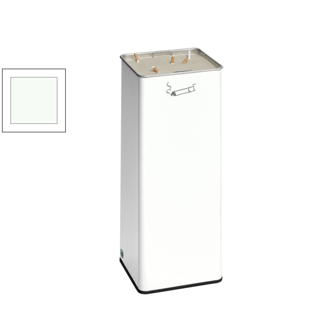 Standaschenbecher, Standascher, 665 x 260 x 260 mm (HxBxT), Ascher, Turmaschenbecher, Antik-silber, Kippsieb, mit Sand befüllbar
